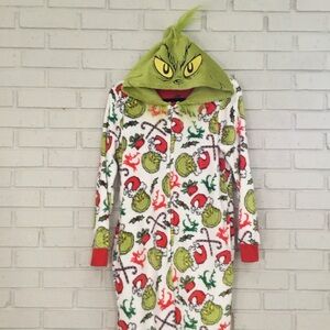 Grinch Adult Christmas Onesie Size M.